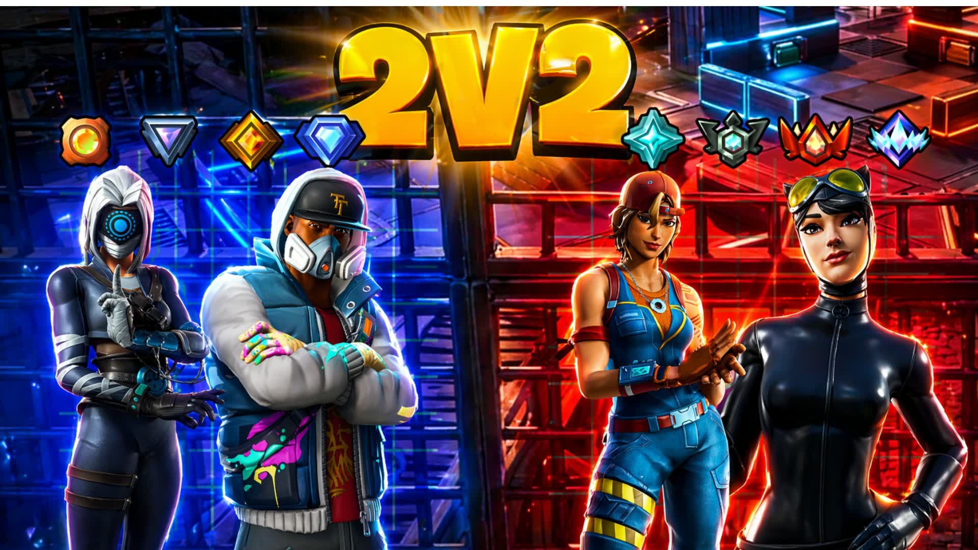 ZERO BUILDS 2V2 — Fortnite Creative map