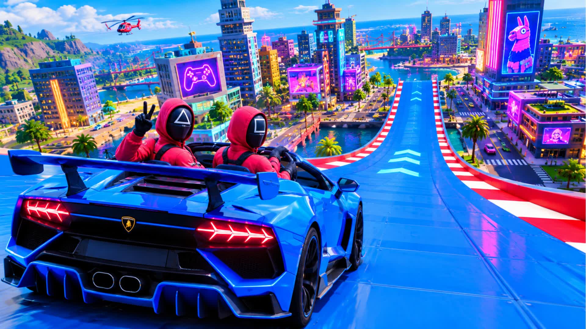 TURBO TRACK - CAR GAME — Fortnite Creative map