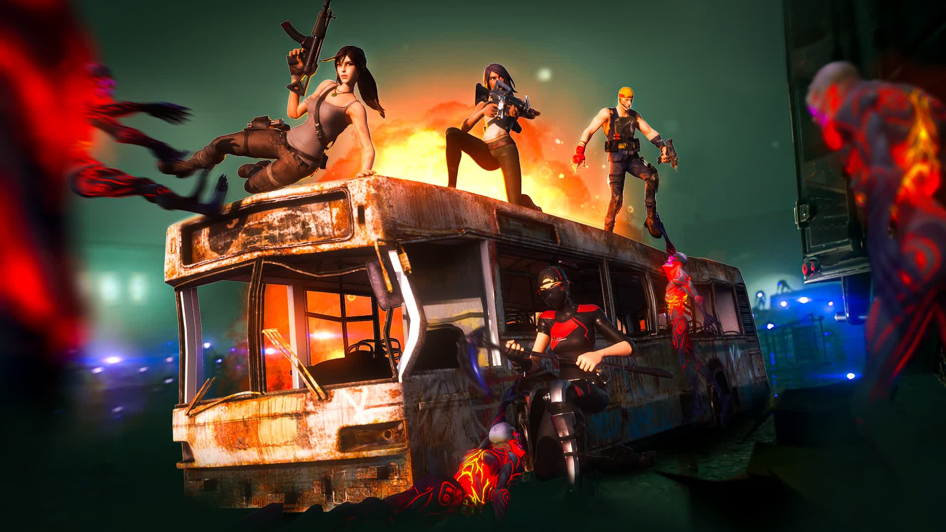 🧟♂️ Zombie City 🧟♂️BOSS BATTLE!💀 — Fortnite Creative map