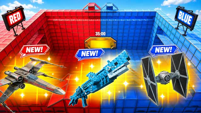 RVB RED VS BLUE BOSSFIGHT Battle๐ด๐ต โ Fortnite Creative map