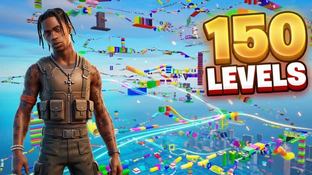 OBBY PARKOUR - 150 LEVELS โ Fortnite Creative map