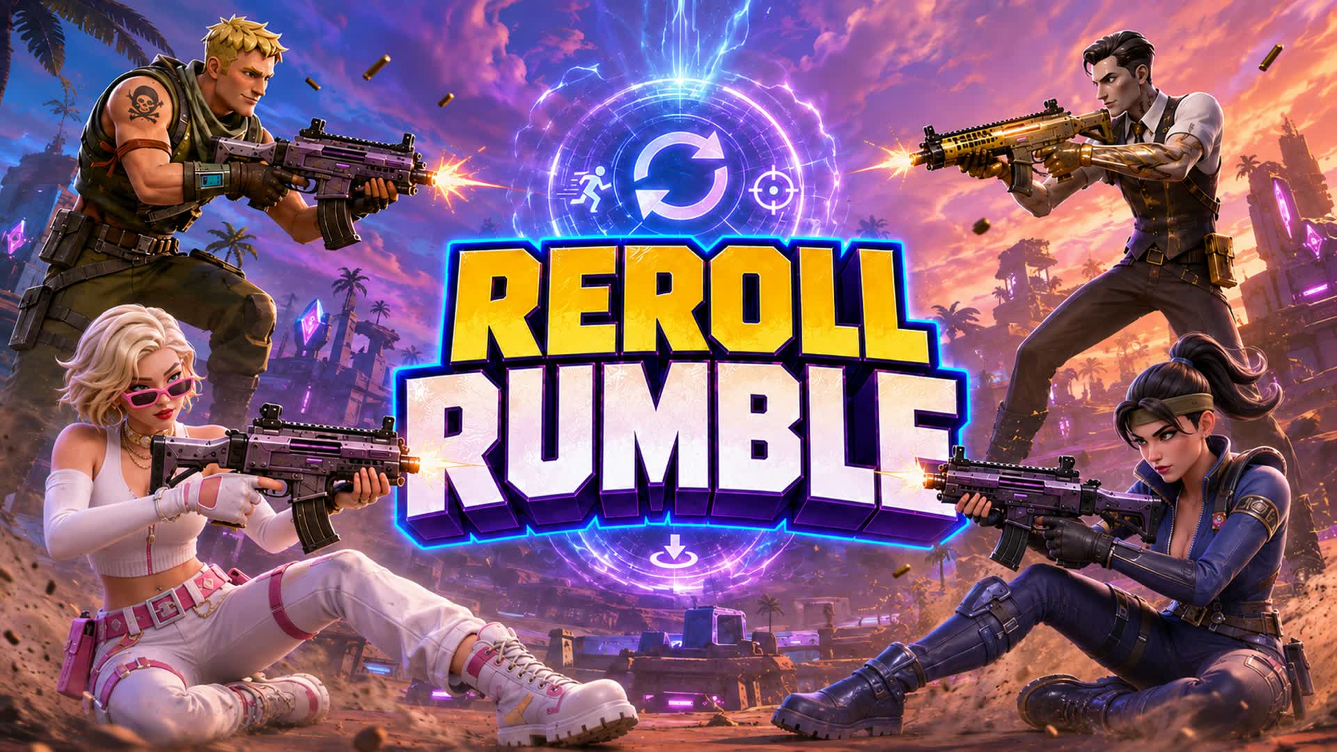 REROLL RUMBLE FFA — Fortnite Creative map
