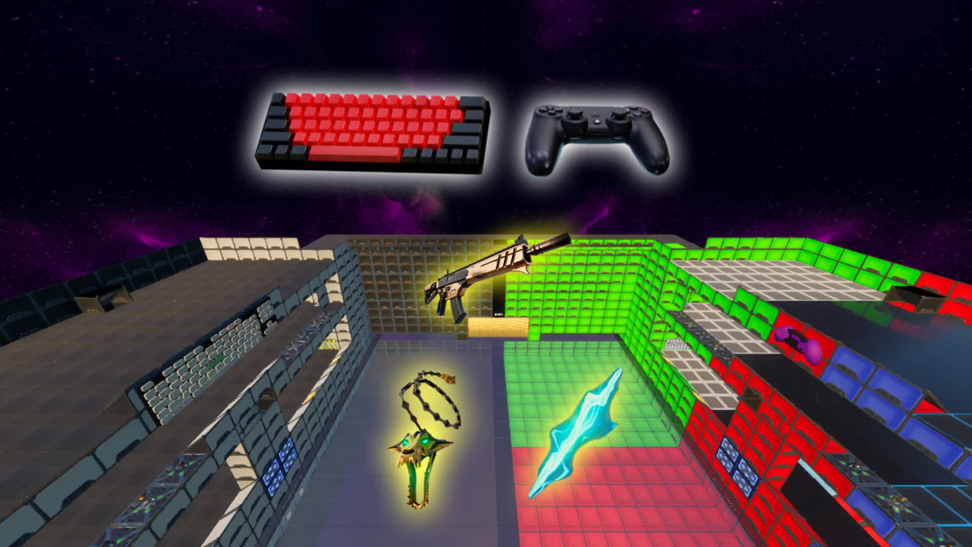 Keyboard⌨️ vs Controller🎮 — Fortnite Creative map