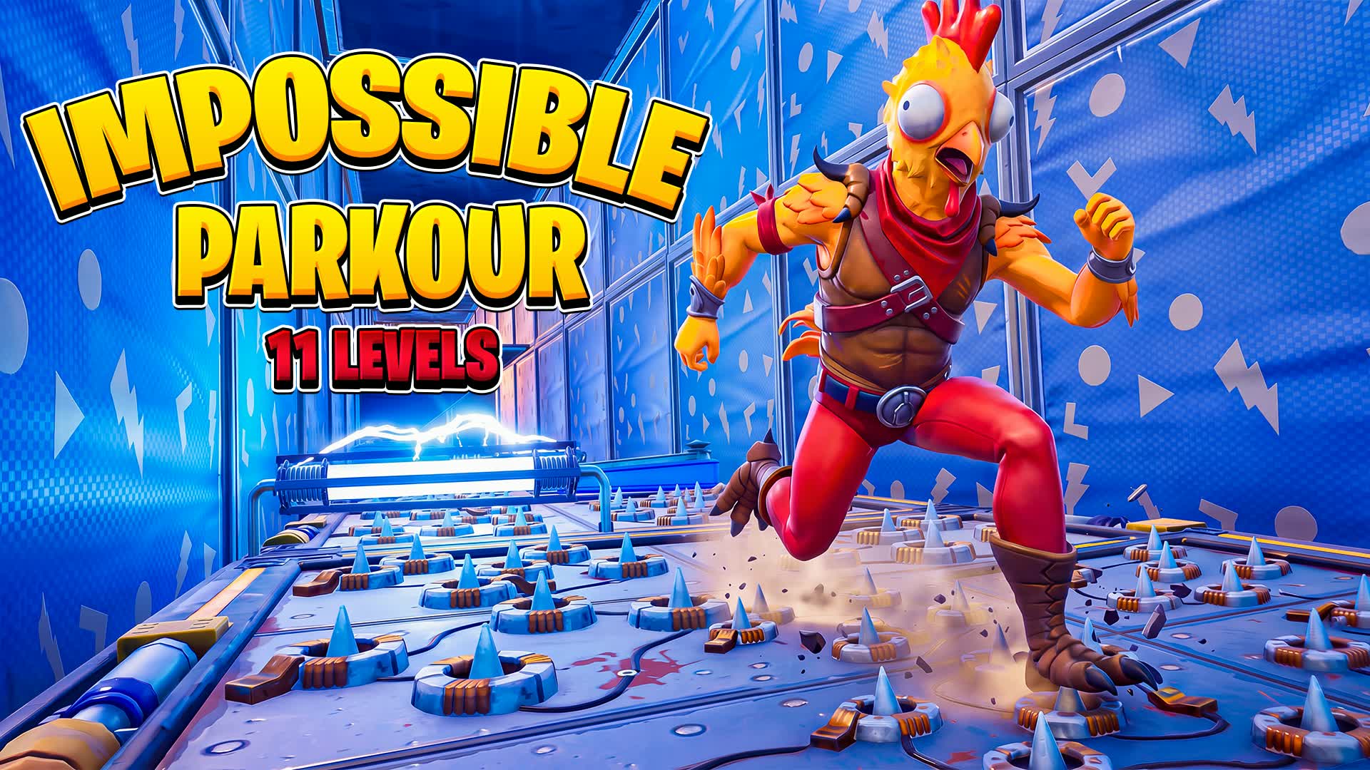 Impossible Parkour - 11 Levels ( 3841 ) — Fortnite Creative map