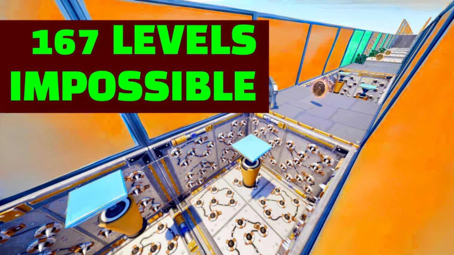 IMPOSSIBLE PARKOUR 167 LEVELS DEATHRUN β Fortnite Creative map