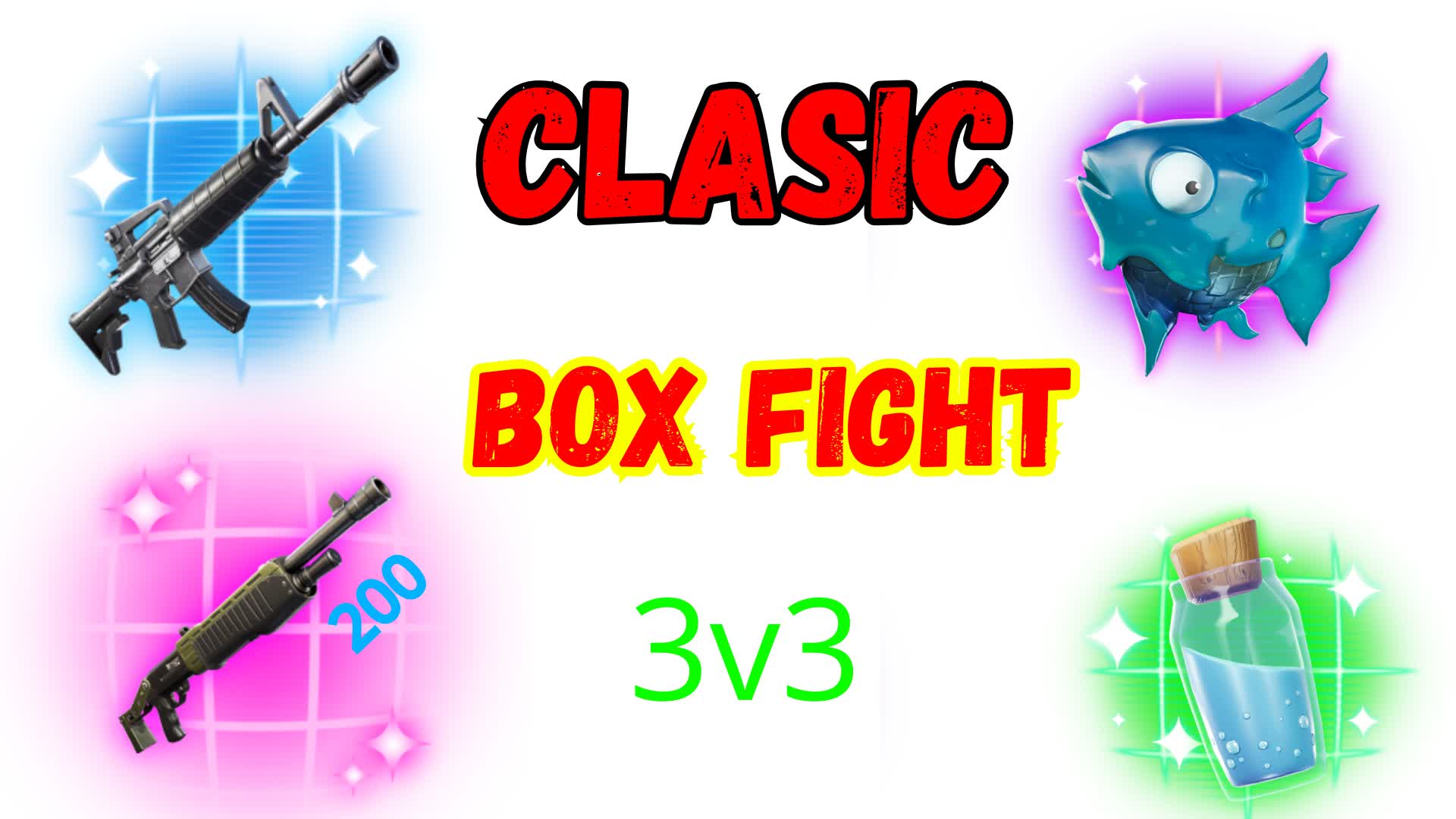 ๐ฆBOX FIGHT CLASIC 3v3๐ฆ โ Fortnite Creative map