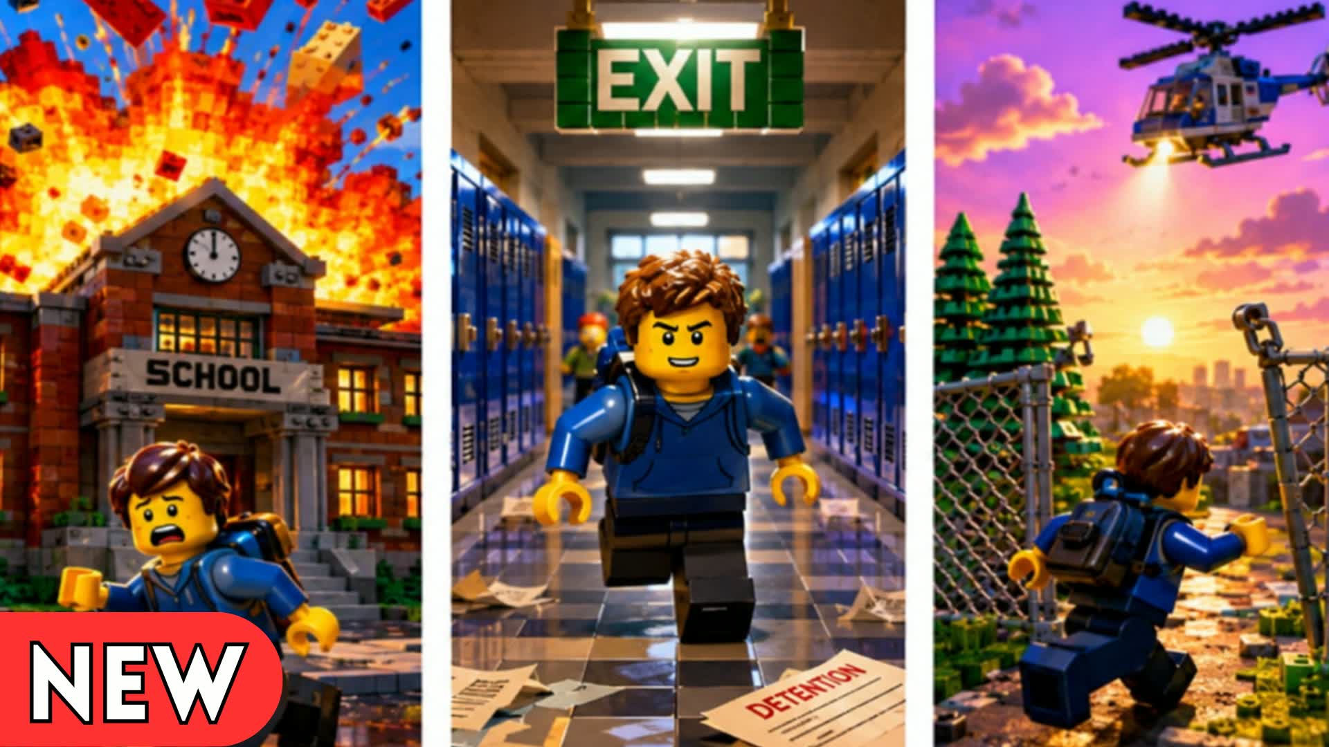 ESCAPE BRICK SCHOOL โ Fortnite Creative map