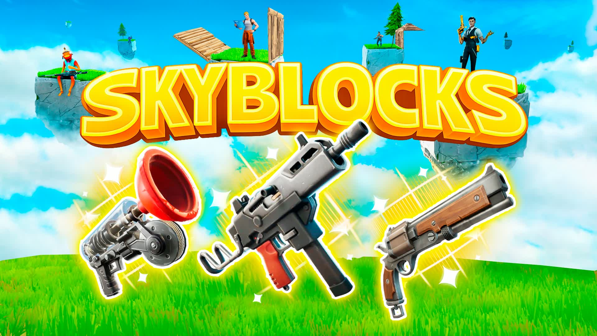 SKYBLOCKS ZONE WARS β Fortnite Creative map