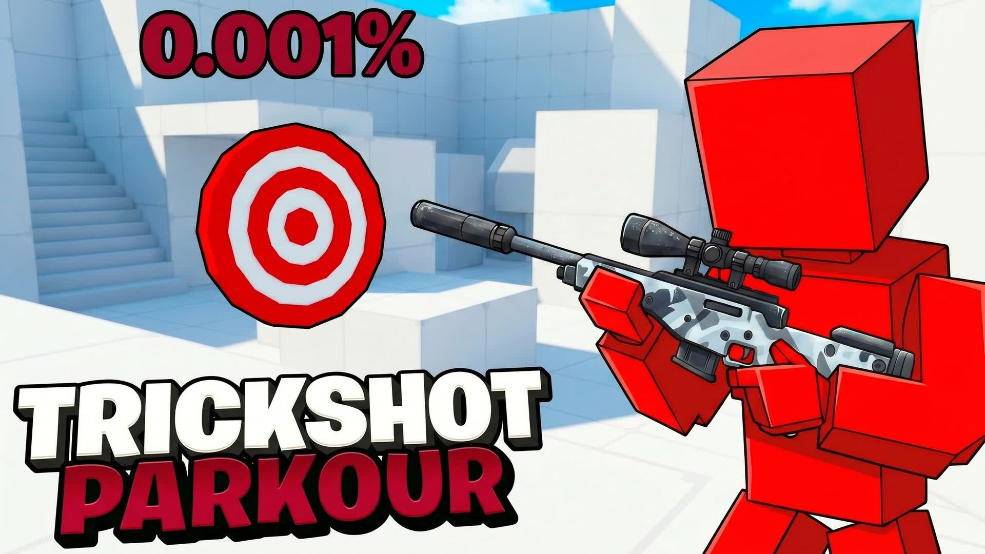 SUPER TRICKSHOT PARKOUR🎯(70 LEVELS) — Fortnite Creative map