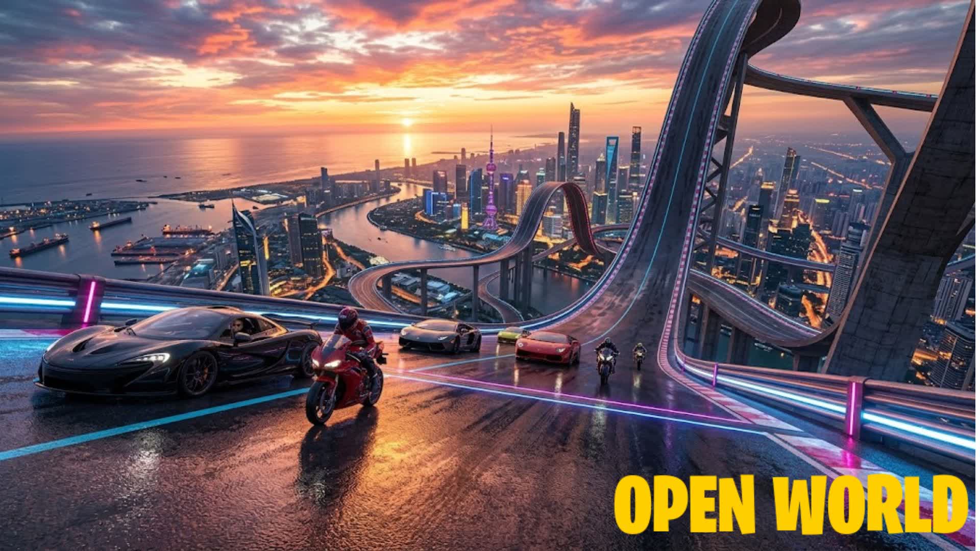 CAR GAME OPEN WORLD β Fortnite Creative map