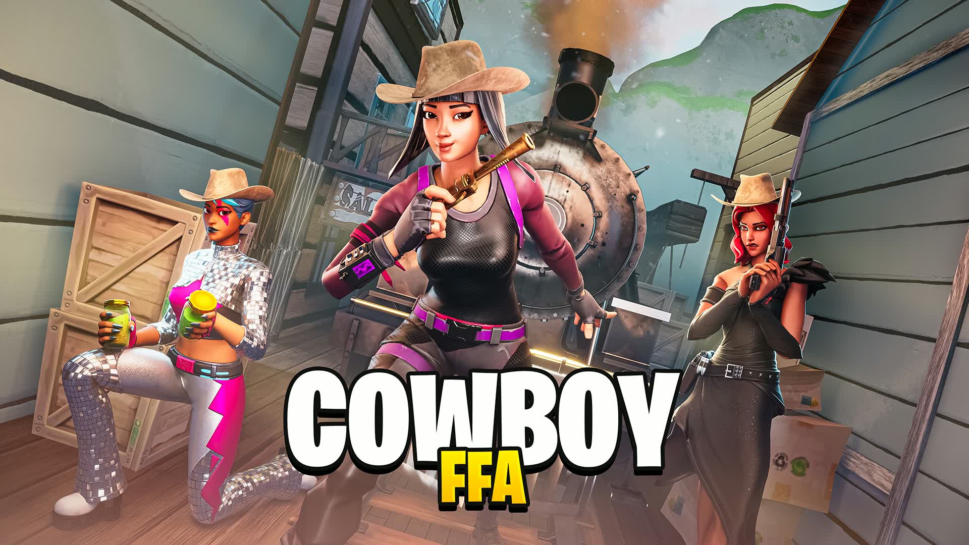 COWBOY - Free For All โ Fortnite Creative map