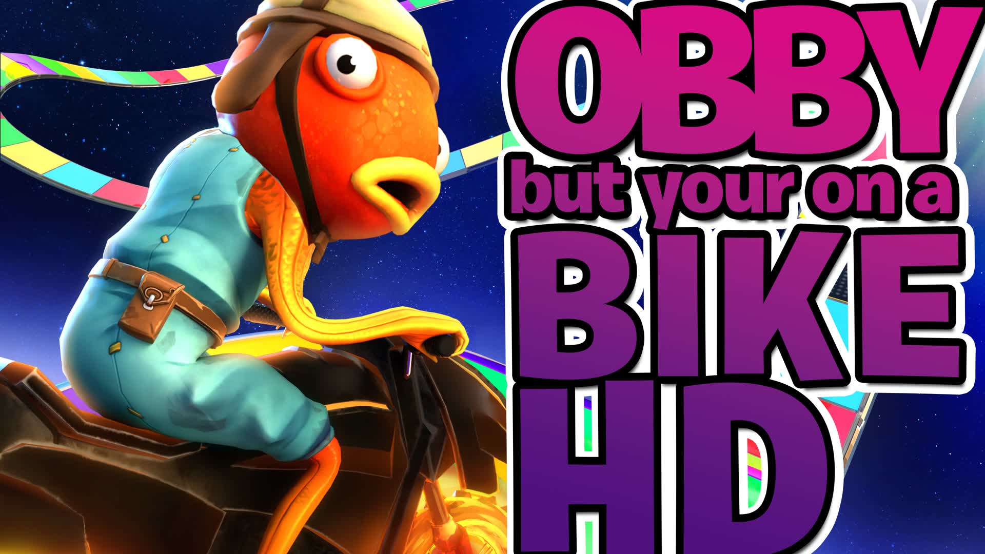 Obby but you're on a Bike HD — Fortnite Creative map
