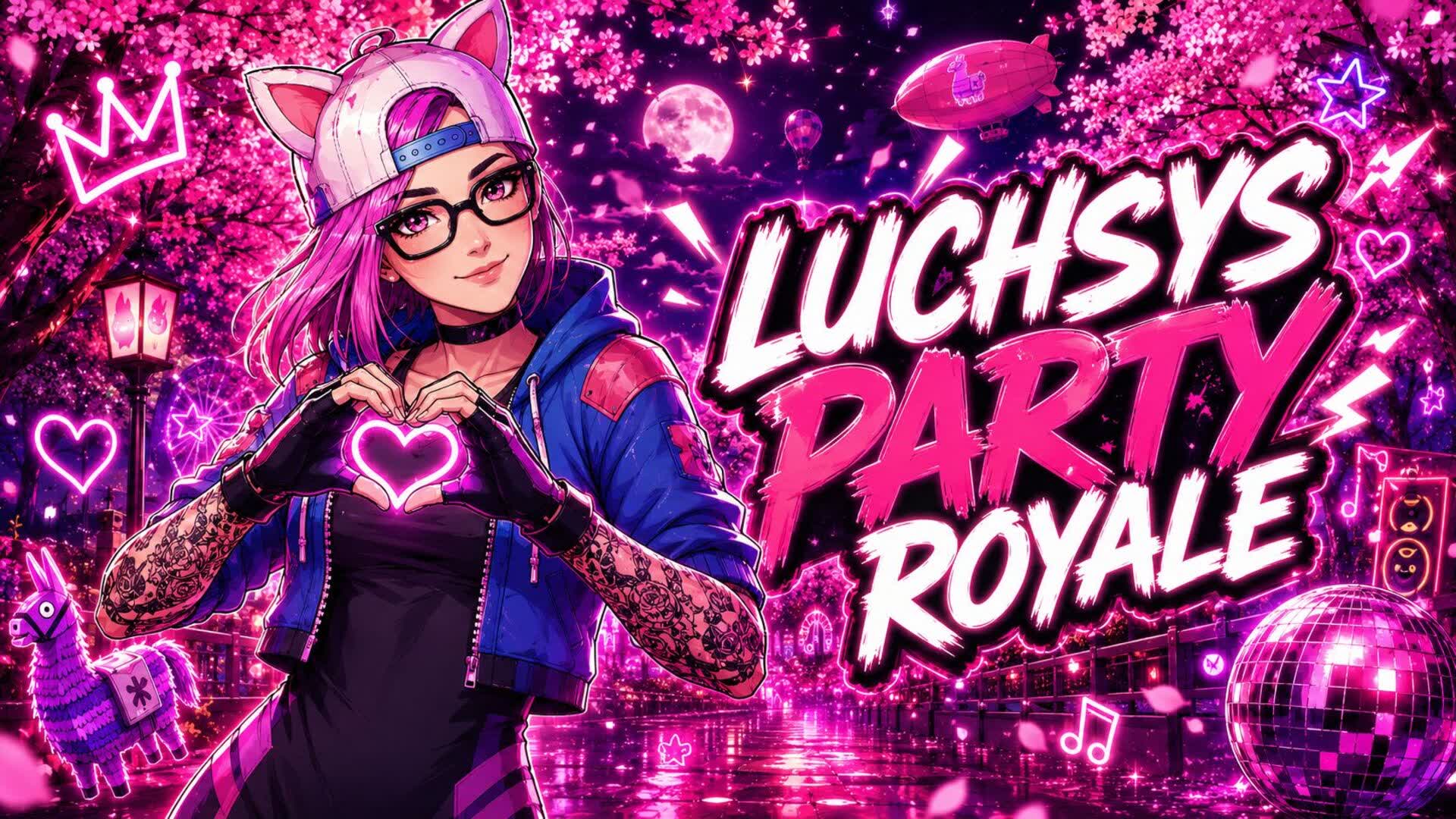 Luchsys party royale — Fortnite Creative map