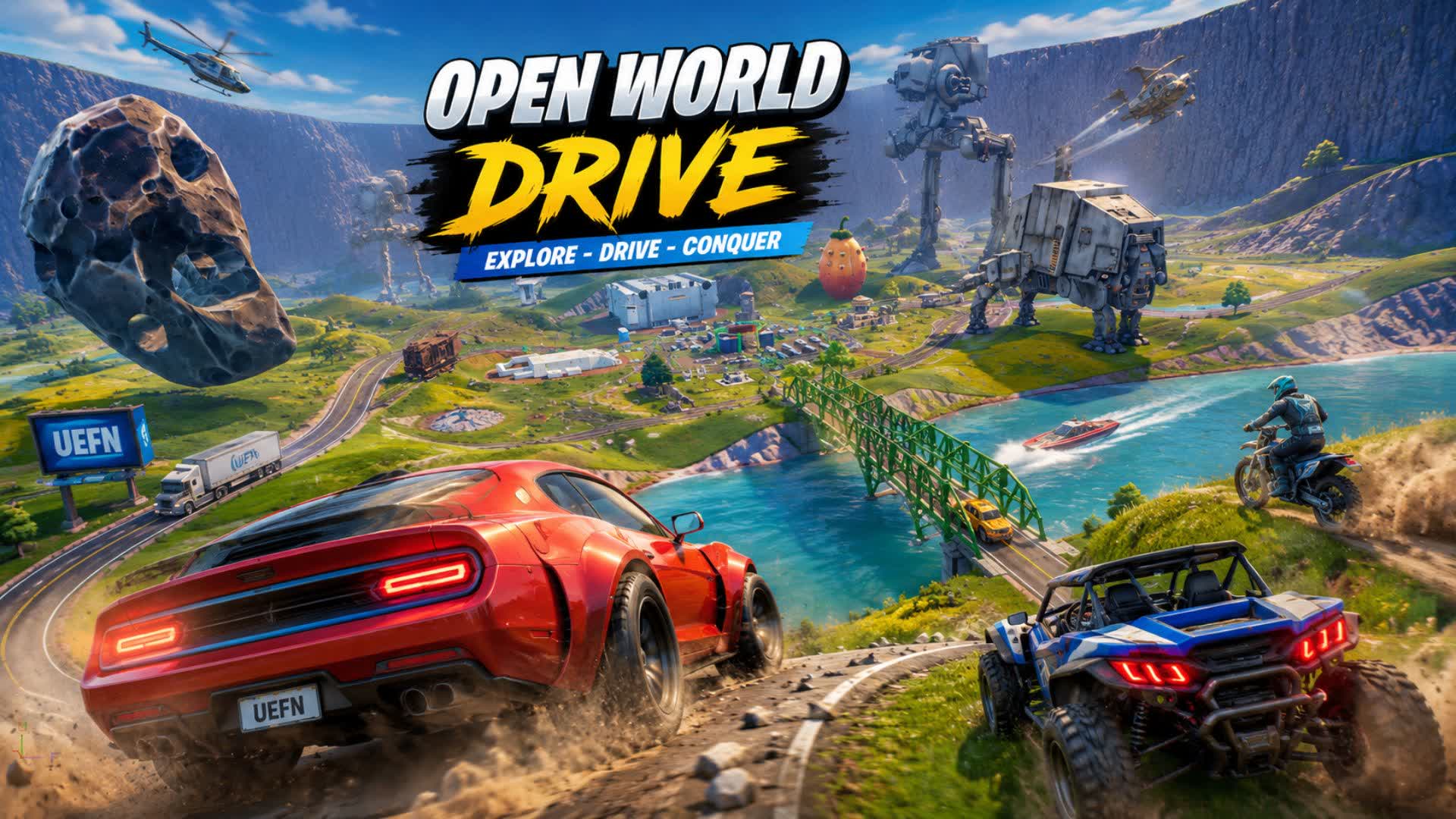 OPEN WORLD DRIVER — Fortnite Creative map