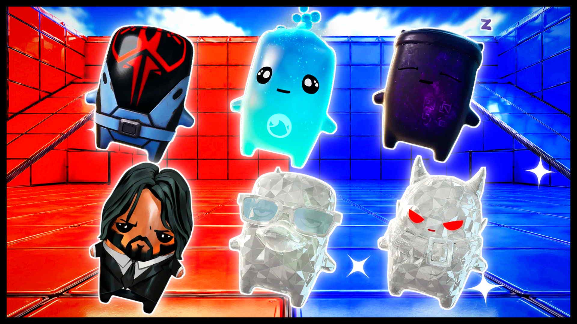 BLUE VS RED HARD SPARK π΅π΄ β Fortnite Creative map