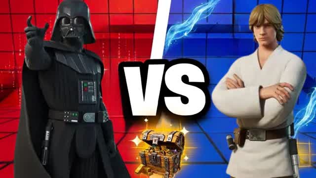 Galactic Father vs Son: Red vs Blue — Fortnite Creative map