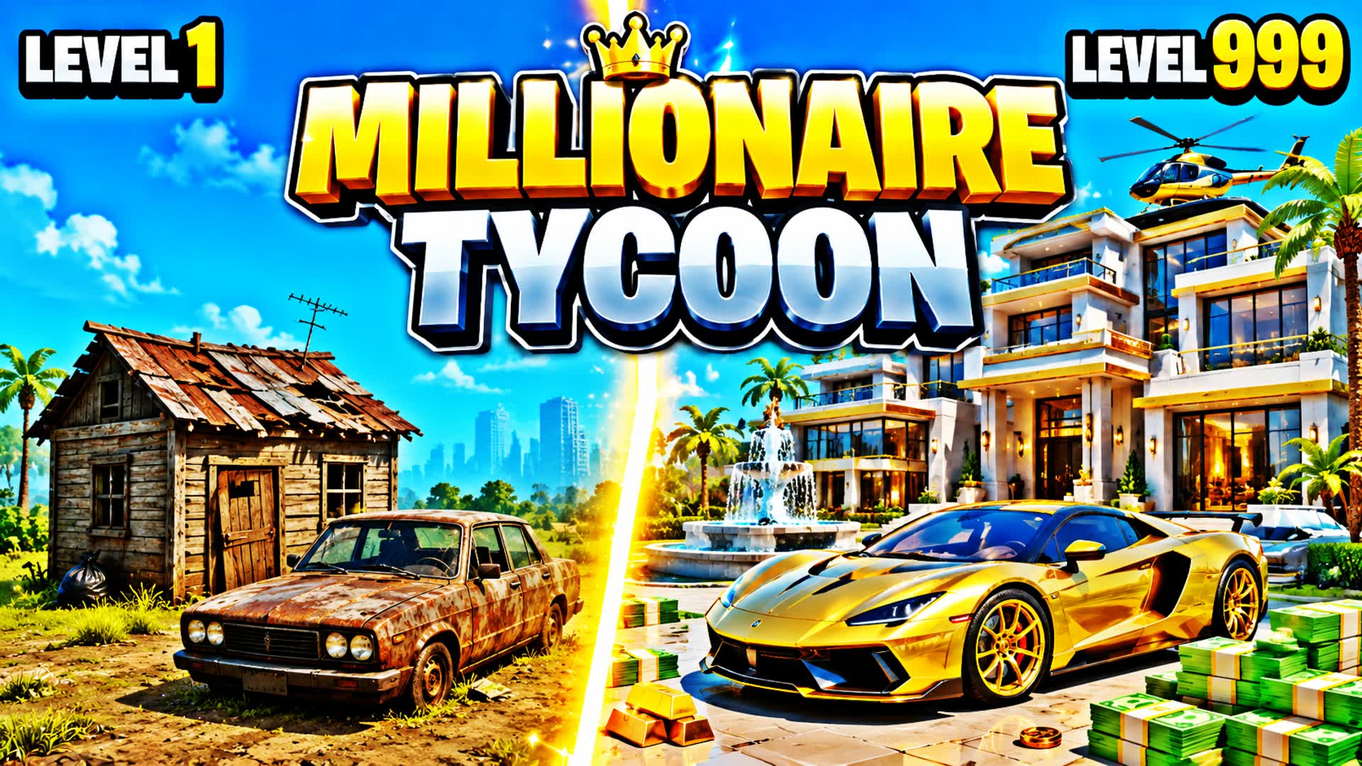 MILLIONAIRE TYCOON | BRICK β Fortnite Creative map