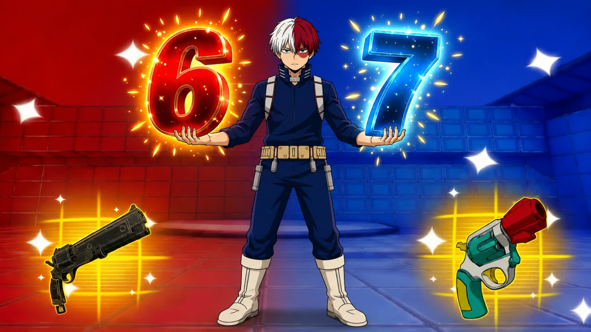 MY HERO ACADEMIA RED VS BLUE 🔴🔵 67 — Fortnite Creative map