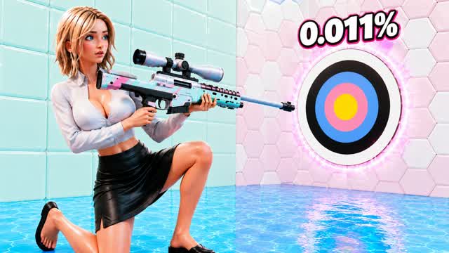 🕊️ WHITE CUBE BIRD TRICKSHOT PARKOUR 🦢 — Fortnite Creative map