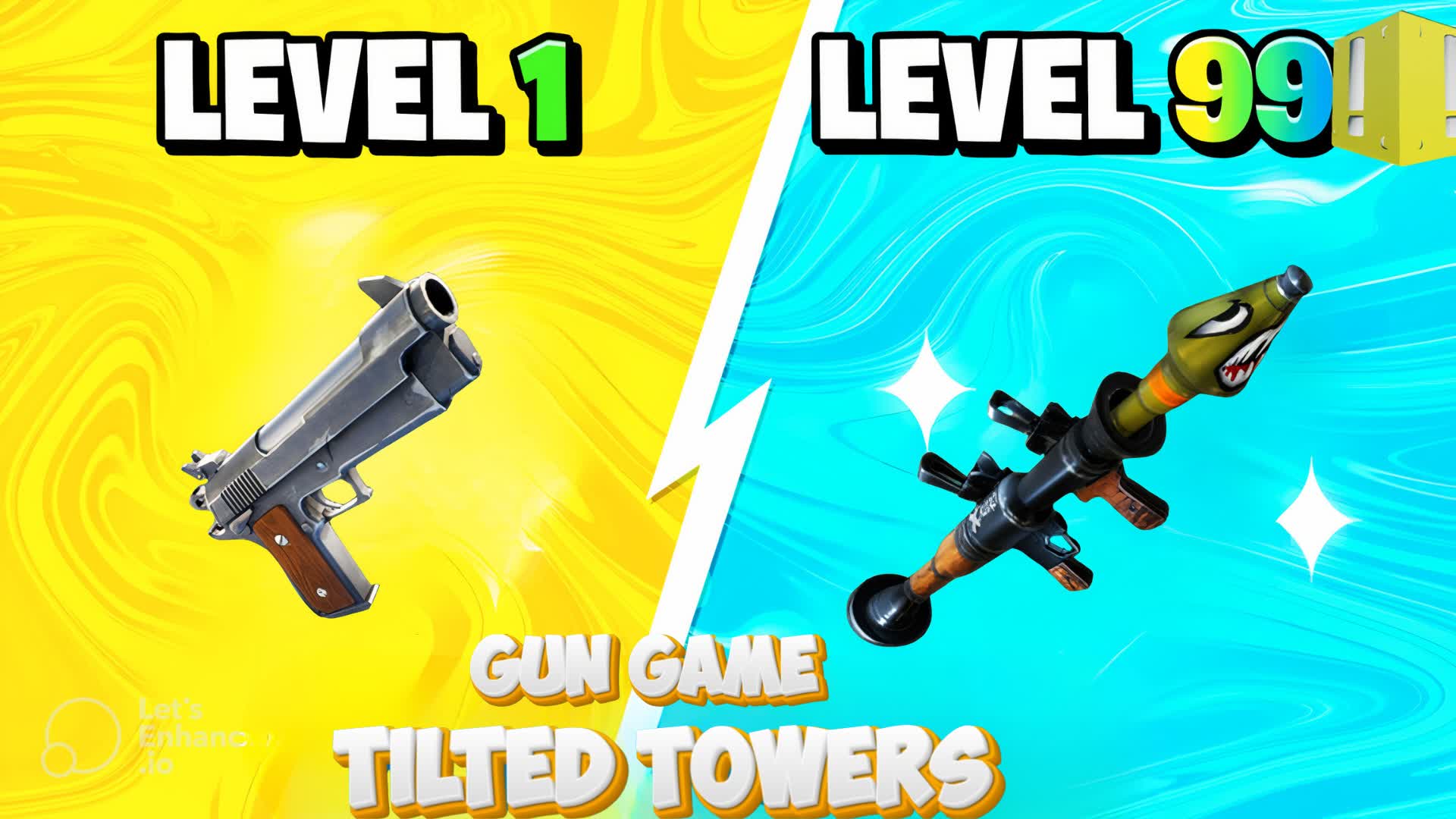 ⭐TILTED GUN GAME — Fortnite Creative map