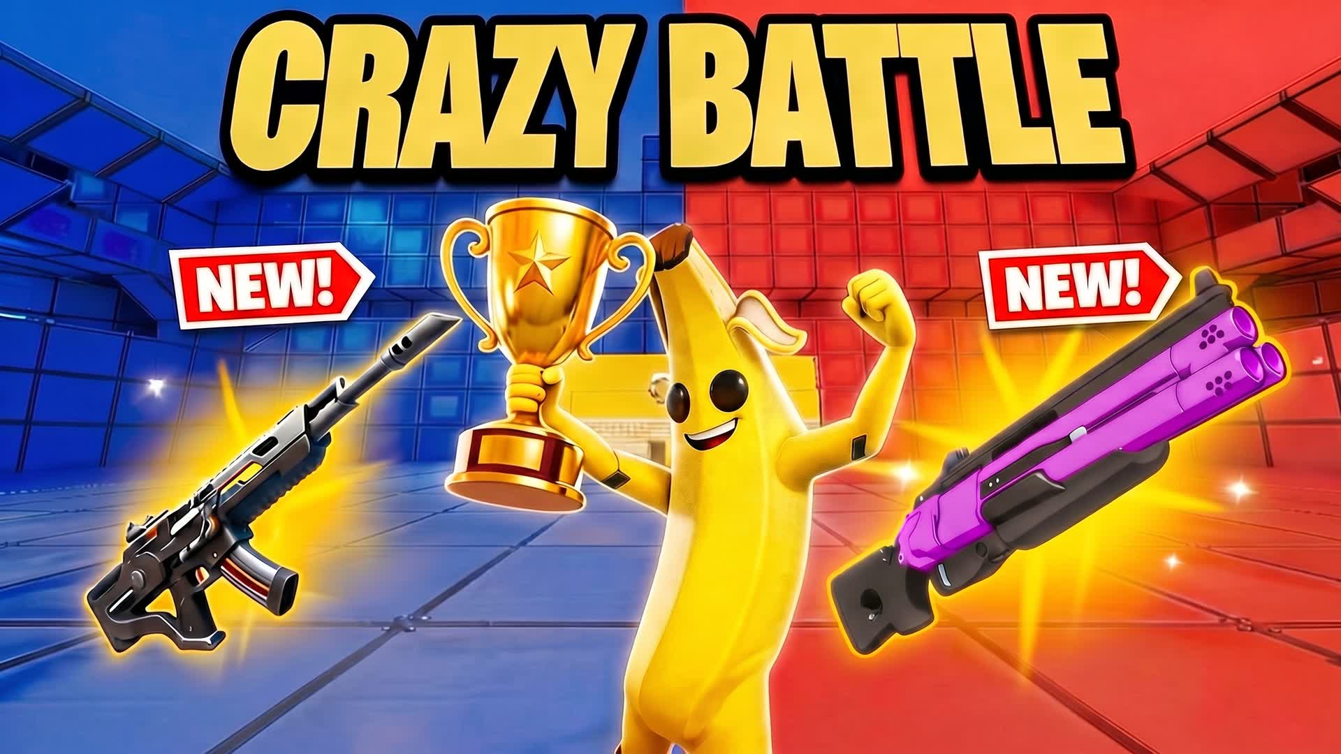 ⭐🔴CRAZY BATTLE RED VS BLUE🔵⭐ — Fortnite Creative map