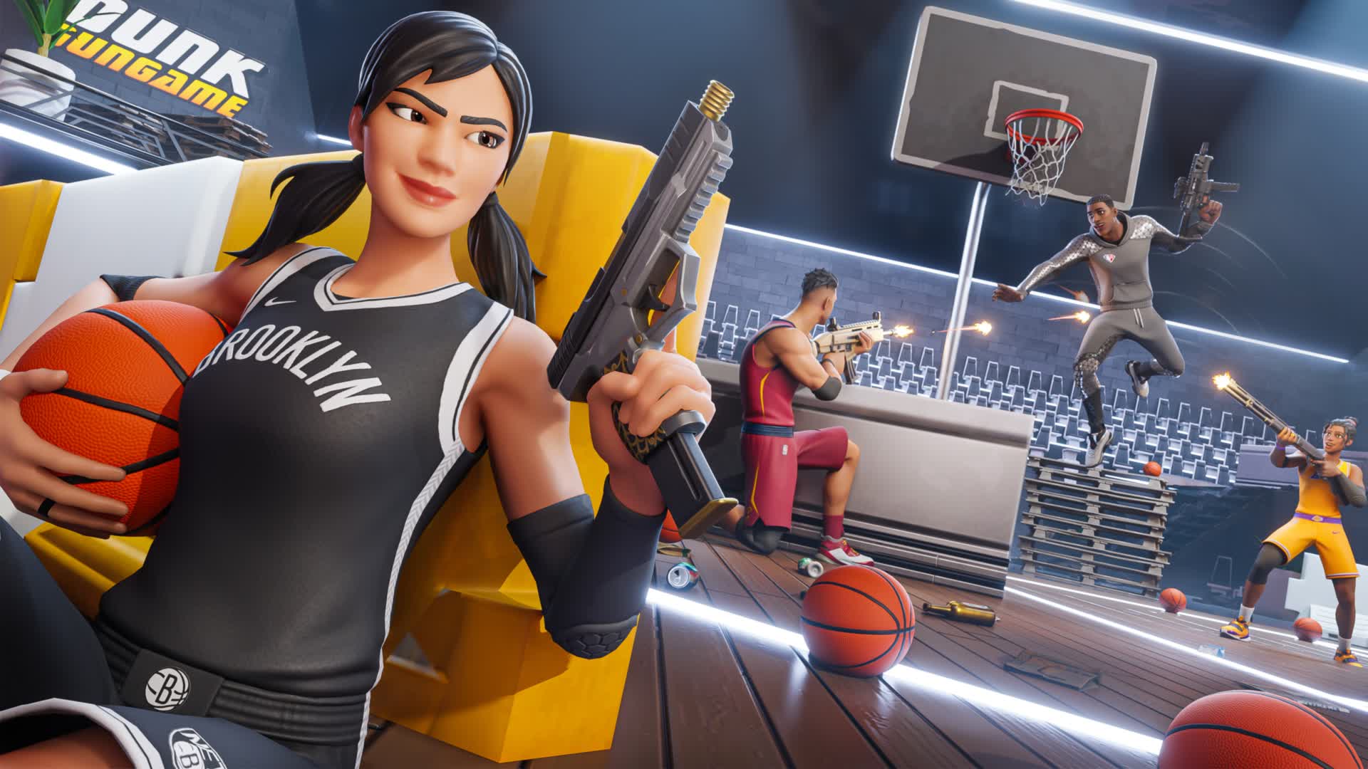 DUNK π GUN GAME β Fortnite Creative map