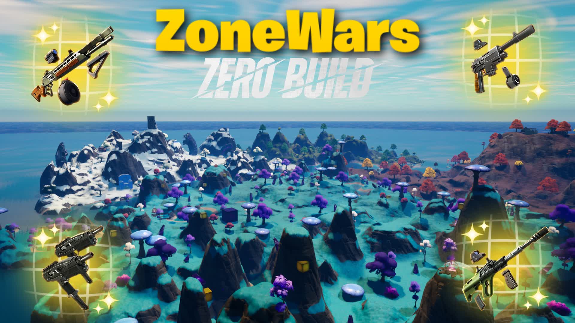 Zero Build Zone Wars 🌪 — Fortnite Creative map