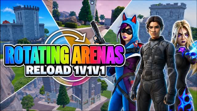 ROTATING ARENAS | RELOAD 1V1V1 — Fortnite Creative map