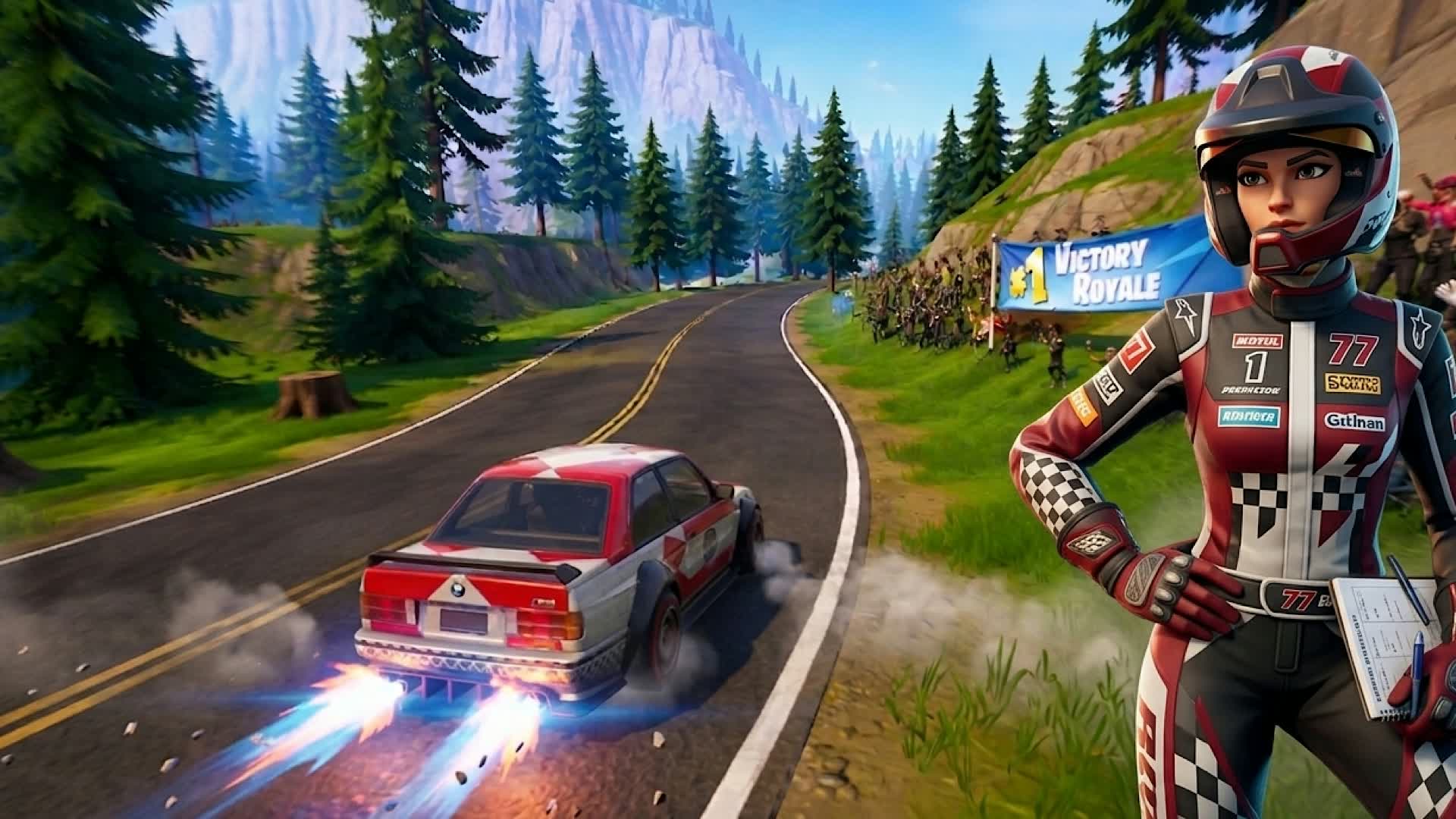 🥇Course chronométrée 🏆/ rallye 🏎️💨 — Fortnite Creative map