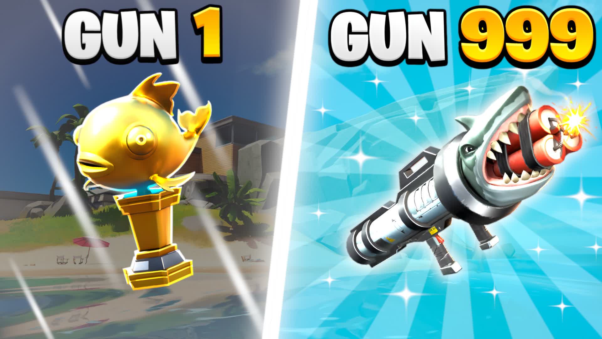 SHARK - GUN GAME — Fortnite Creative map