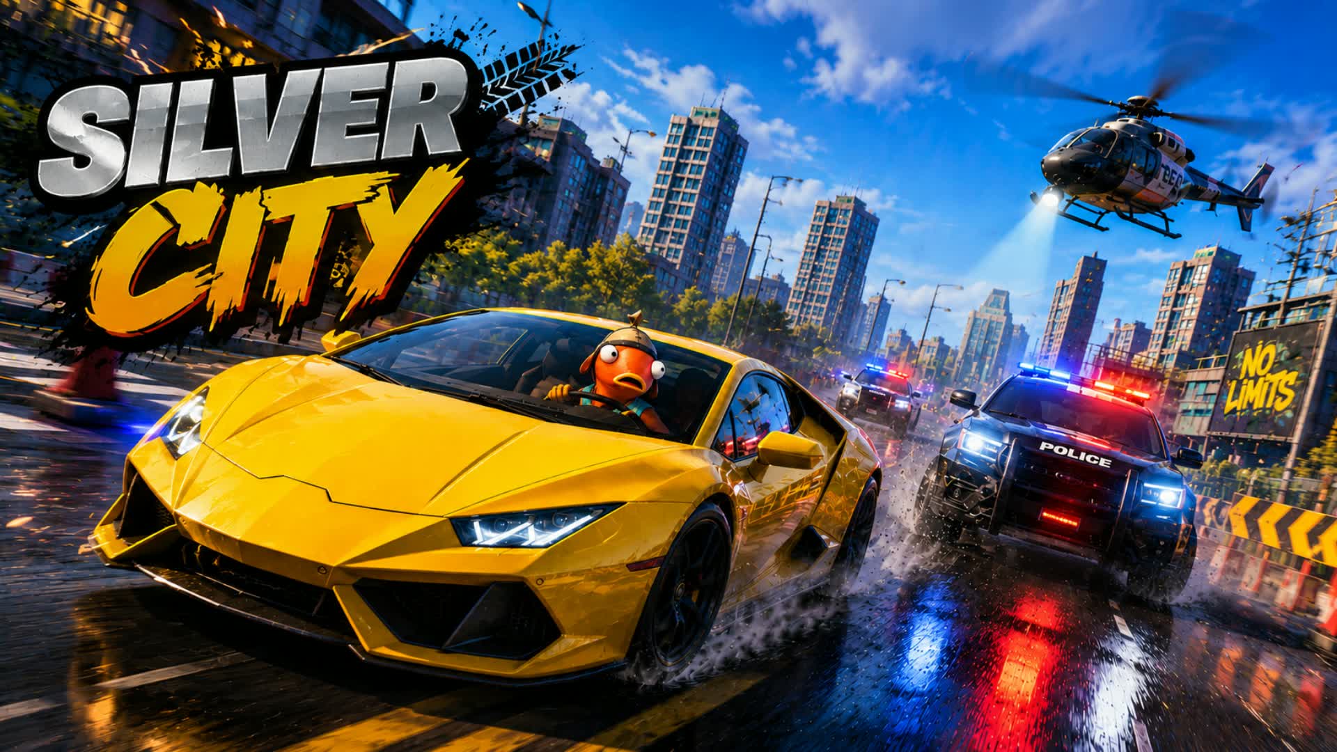 SILVER CITY π¨ DRIVE RP β Fortnite Creative map