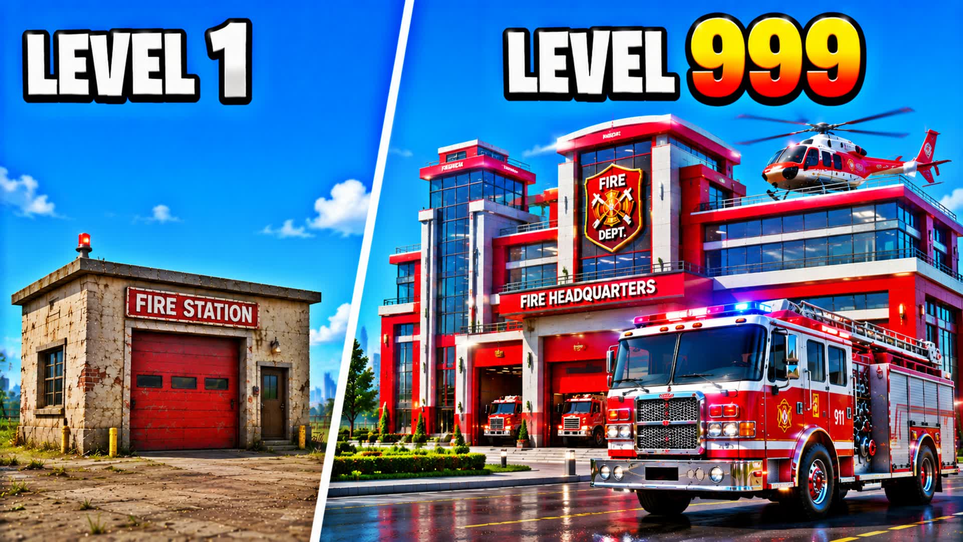 FIREFIGHTER TYCOON β Fortnite Creative map