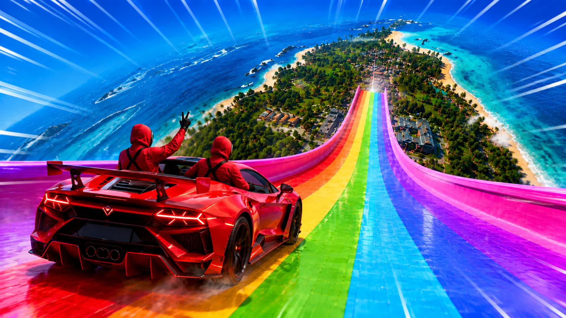 TURBO TRACK- CAR GAME — Fortnite Creative map