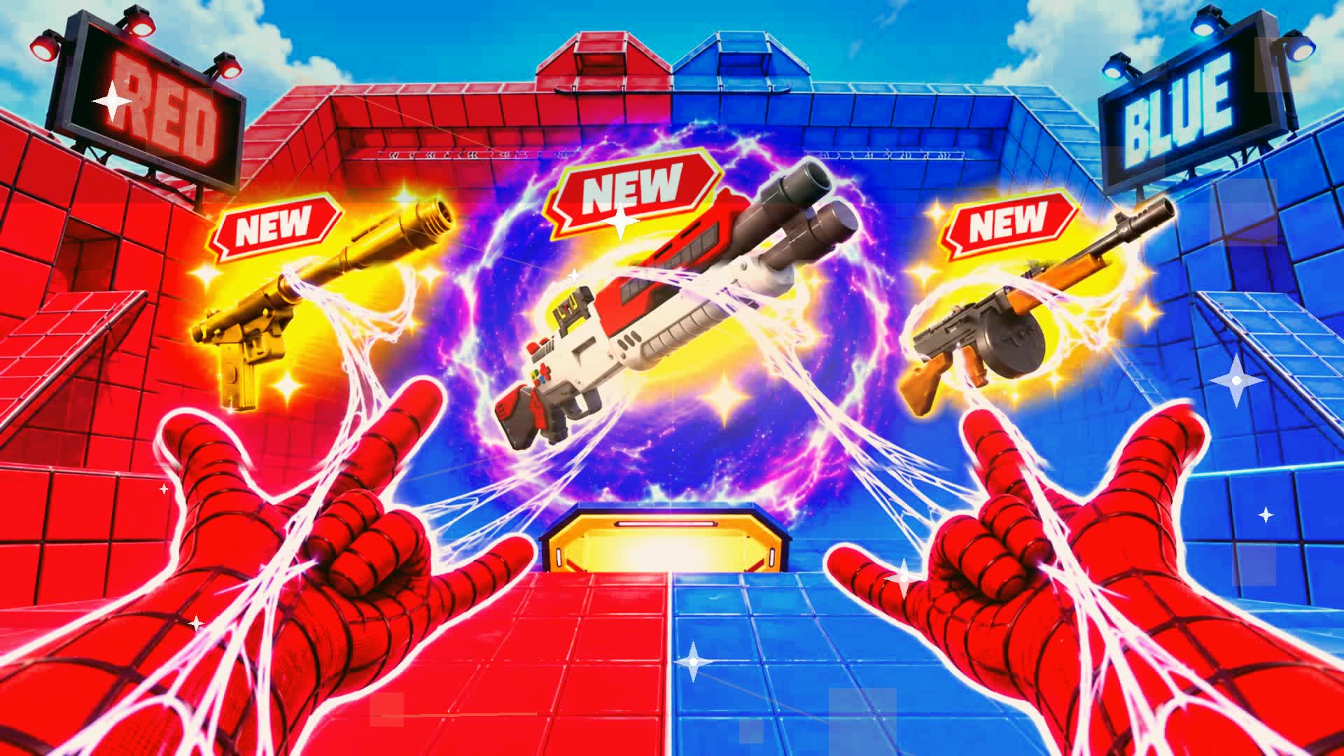 Red vs Blue Skill Teams ๐ด๐ต โ Fortnite Creative map
