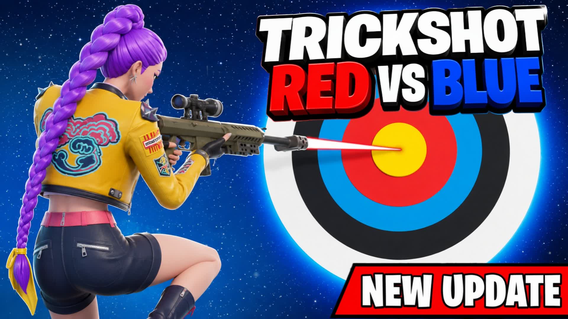 🎯CRAZYY TRICKSHOT RED VS BLUE🔴🔵 — Fortnite Creative map