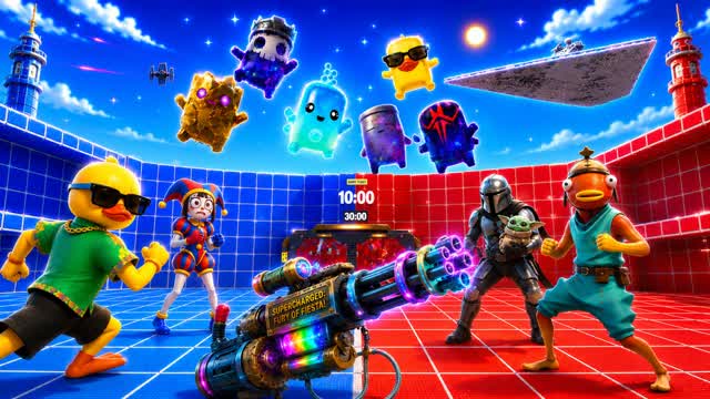 🔵🔴 RED VS BLUE: GALACTIC CHAOS 🌌 — Fortnite Creative map