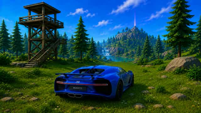 forest and weapons — Fortnite Creative map