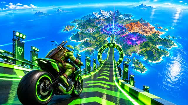 ๐DRIVE CITY TMNT โ Fortnite Creative map