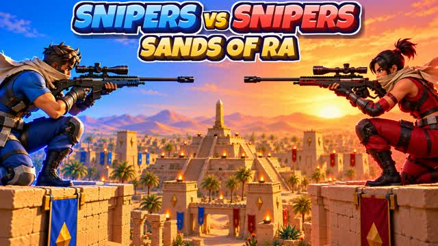 SNIPERS VS SNIPERS: SANDS OF RA ๐๏ธ โ Fortnite Creative map