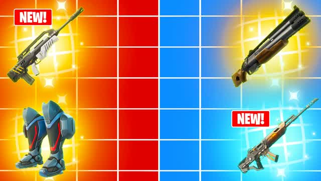 INSANE RED VS BLUE XD HAHA LOL โ Fortnite Creative map