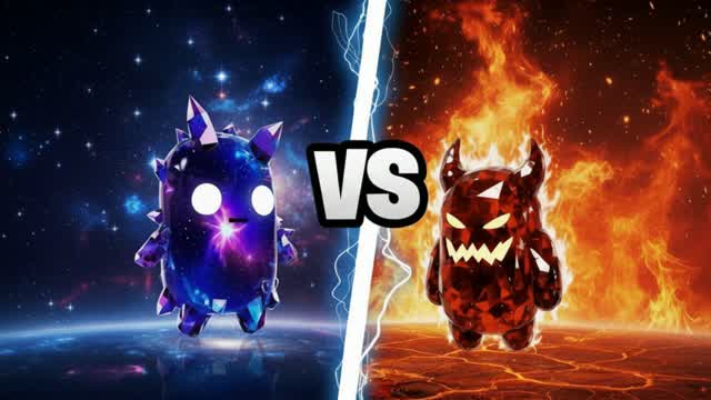 GALAXY💎VS🔥DEMONS — Fortnite Creative map