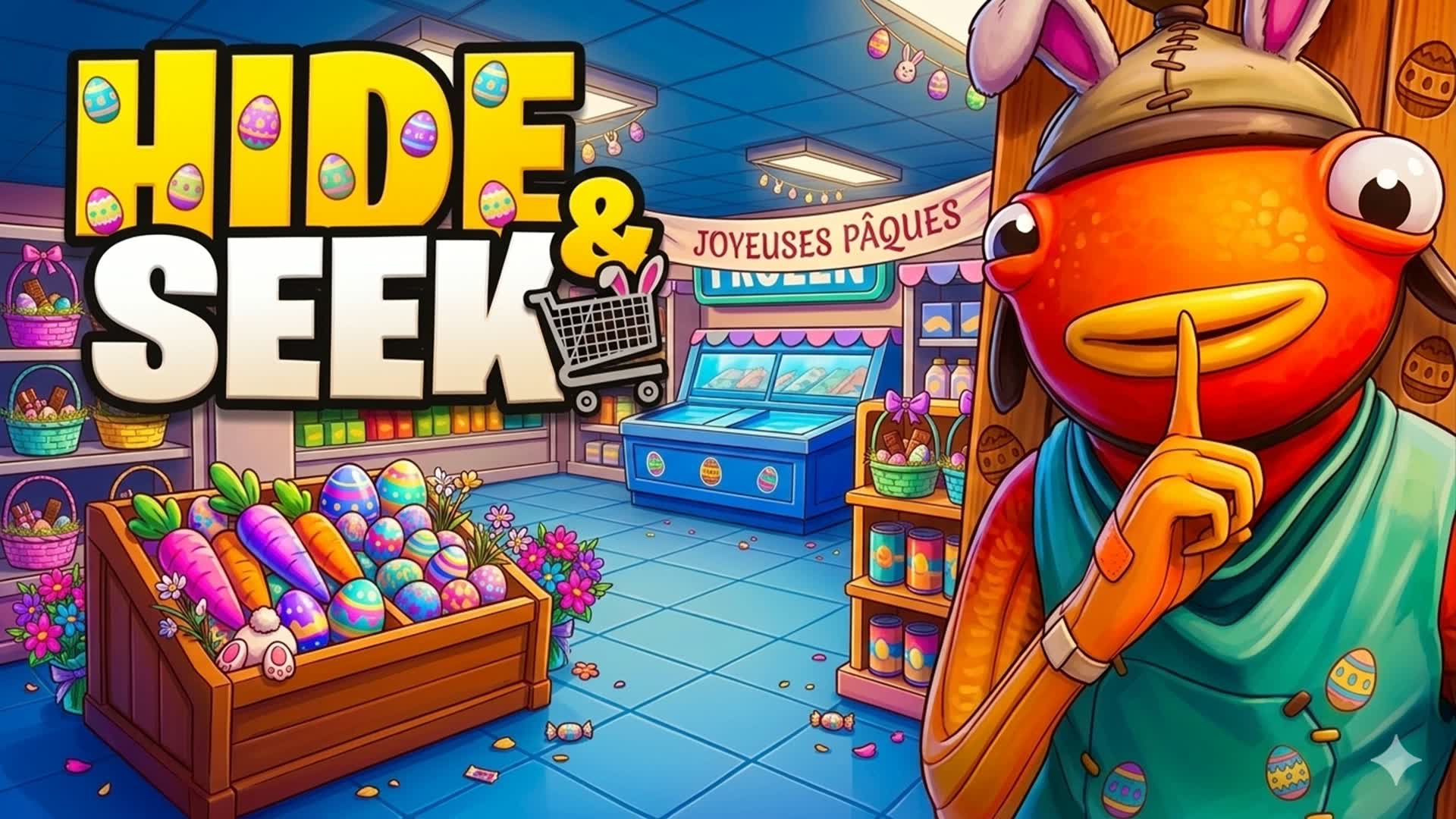 Hide and seek in a Supermarket 🛒 — Fortnite Creative map