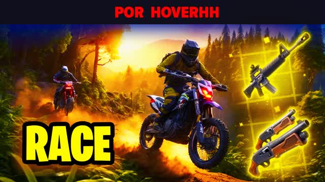 MEGA RACE DUOS ZONE WARS — Fortnite Creative map