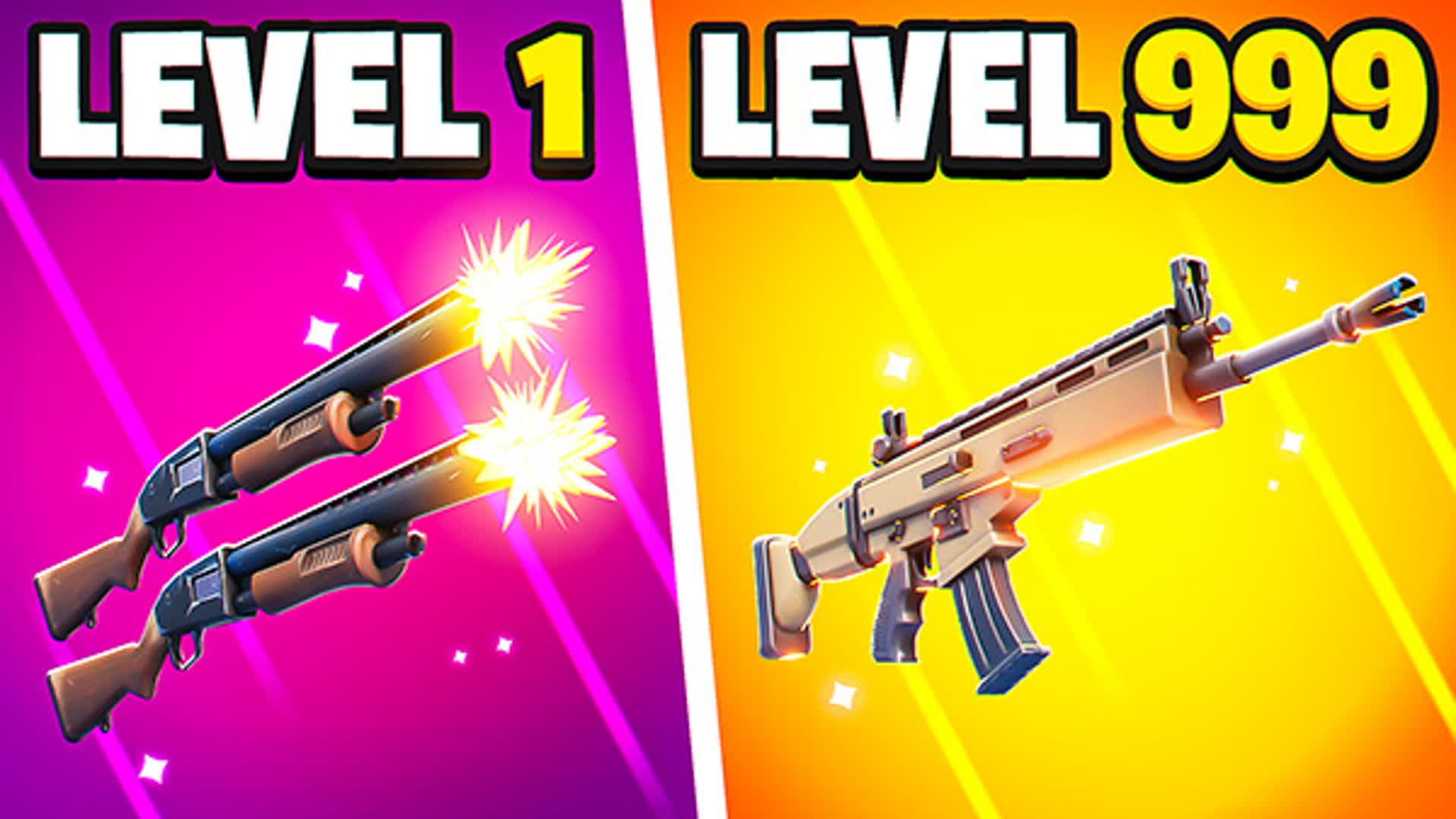SUPER GUN GAME β β Fortnite Creative map