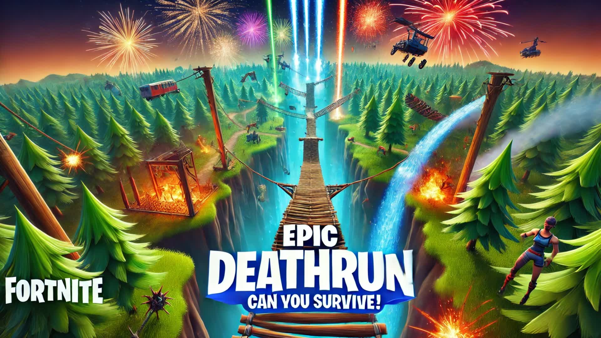 easy-deathrun 200LVL — Fortnite Creative map