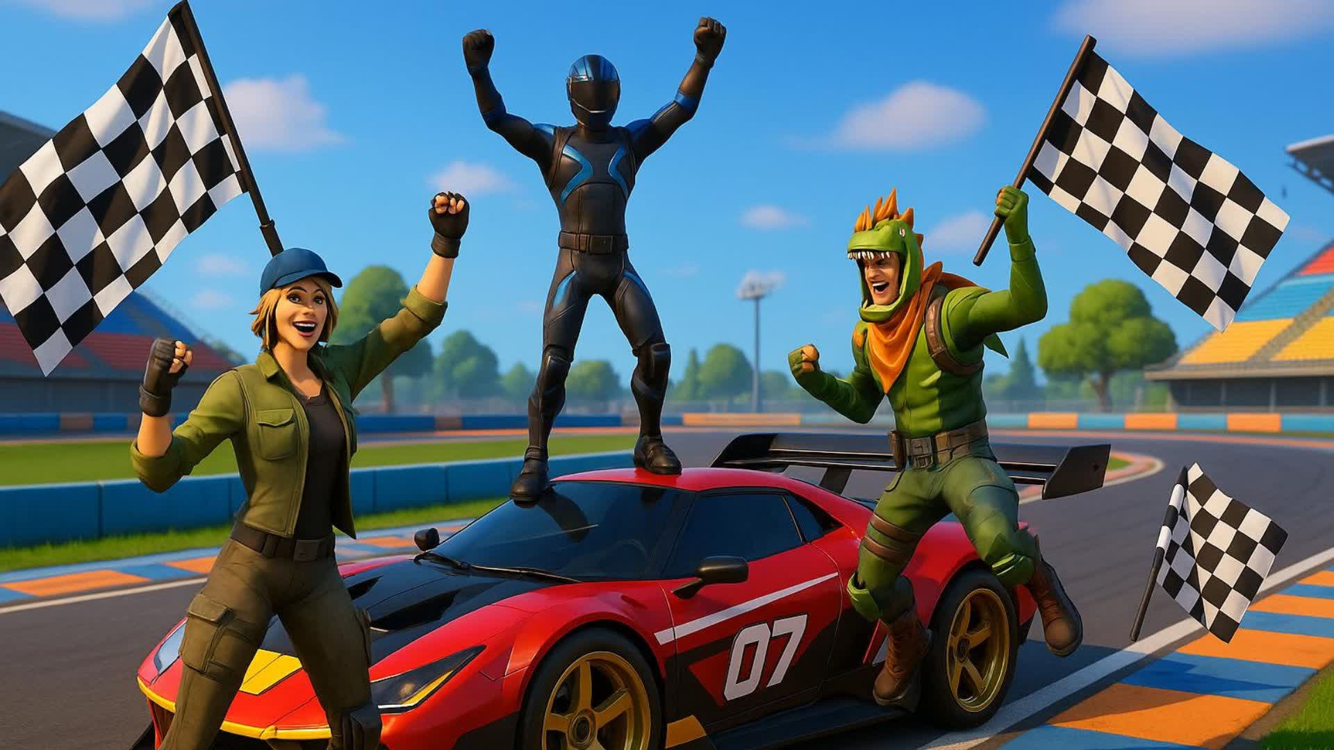 race cars — Fortnite Creative map