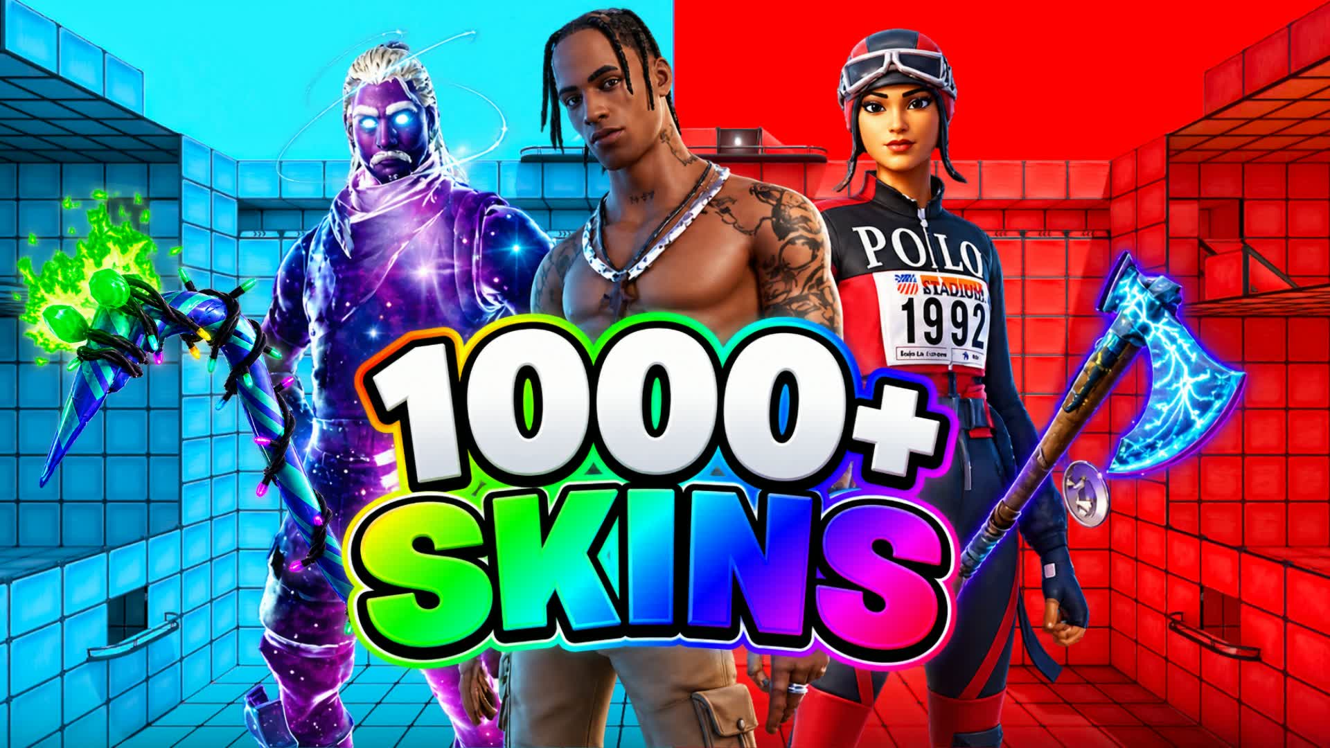 RED VS BLUE ALL SKINS STAR WARS — Fortnite Creative map