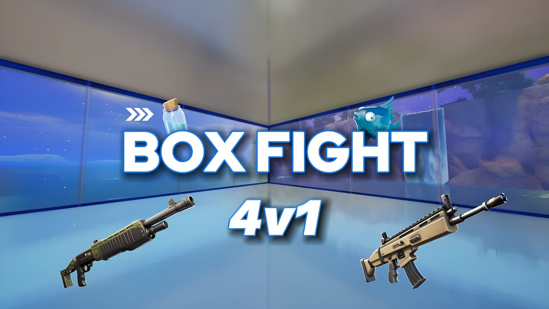 BOX FIGHT 4V1 — Fortnite Creative map