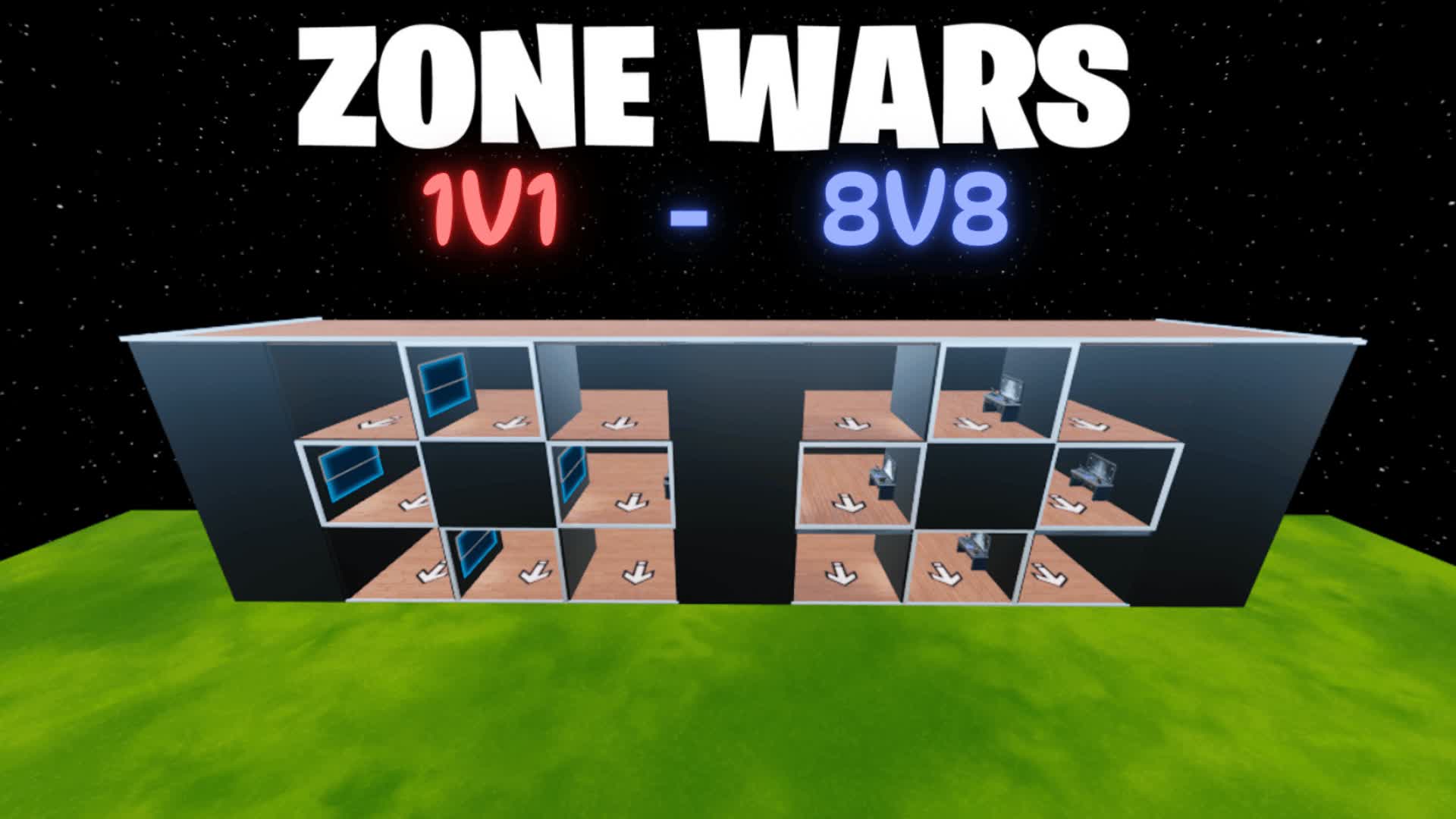 PRO ZONE WARS (1V1 TO 8V8) — Fortnite Creative map