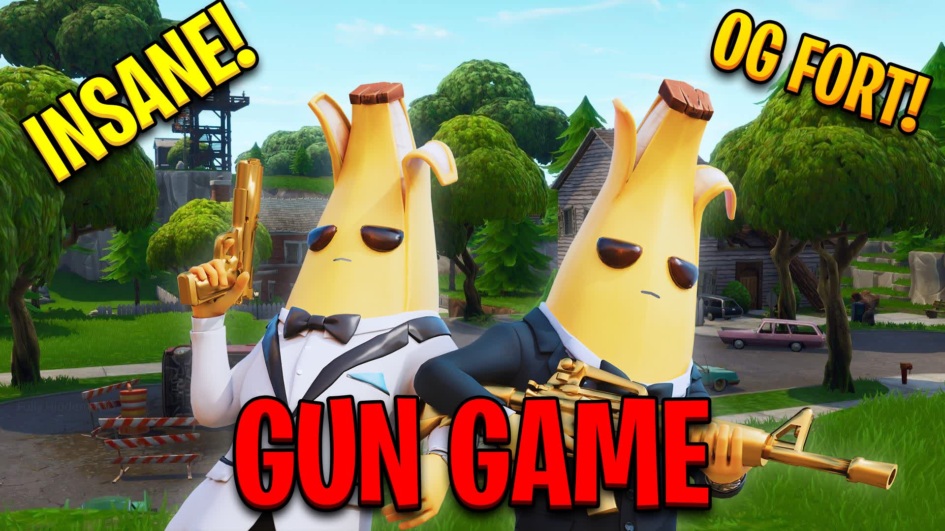 Salty Springs Gun Game — Fortnite Creative map